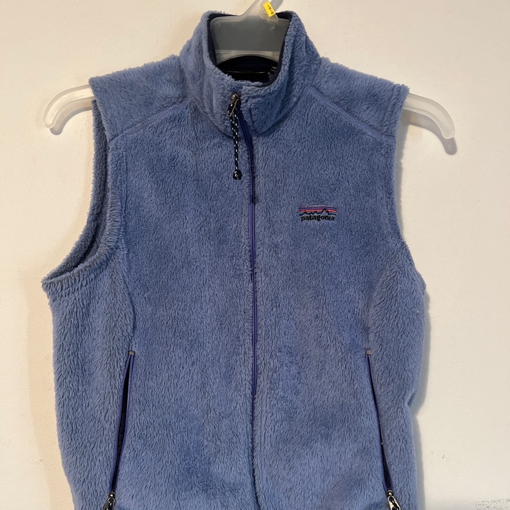 Vintage Patagonia deep pile vest blue